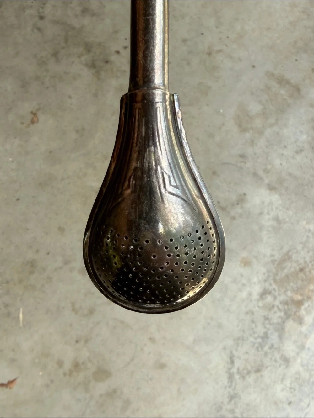 VTG Eberle Alpacca bombilla S. American metal straw for drinking yerba mate tea